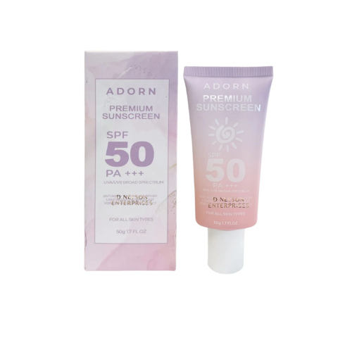 Adorn Premium Sunscreen SPF50 50g
